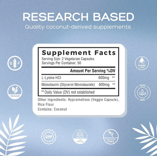 L-Lysine + Monolaurin Capsules