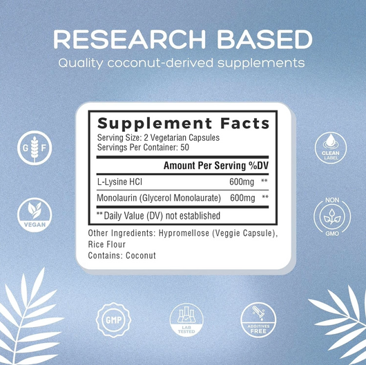 L-Lysine + Monolaurin Capsules